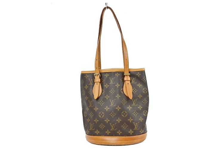 Louis Vuitton Bucket Monogram Canvas PM Marrone - vista 2