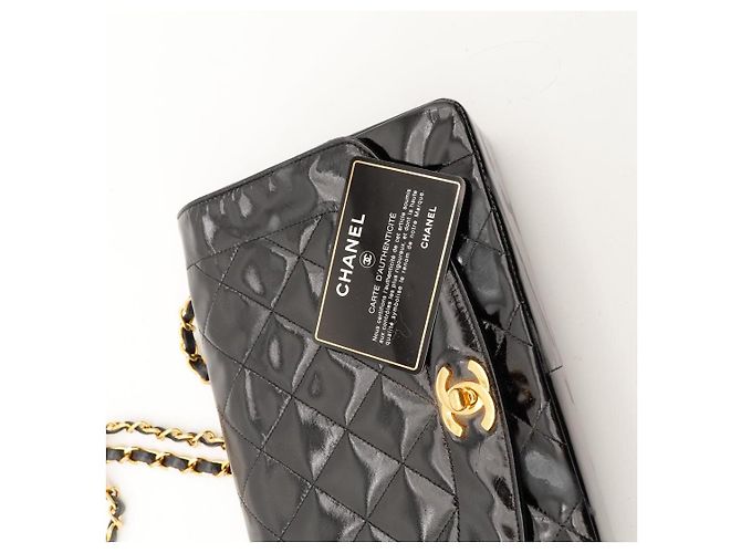 Chanel Vintage Flap Bag aus Lackleder - Ansicht 10