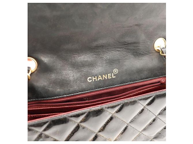 Chanel Vintage Flap Bag aus Lackleder - Ansicht 11