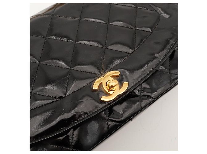 Chanel Vintage Flap Bag aus Lackleder - Ansicht 7