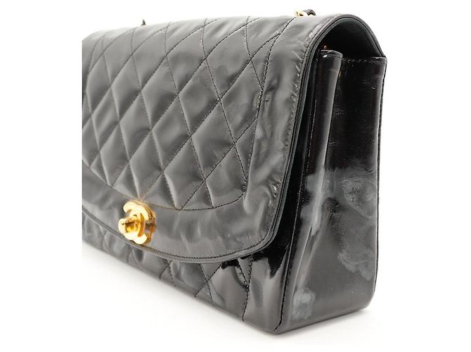 Chanel Vintage Flap Bag aus Lackleder - Ansicht 8
