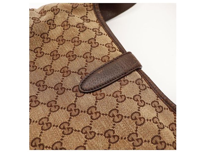 Borsa Hobo Gucci Jackie GG Canvas Medium Marrone Monogramma - vista 9
