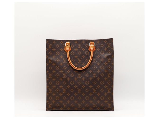 Louis Vuitton Monogram Sac Shopping Tote Bag Marrone Monogramma - vista 3