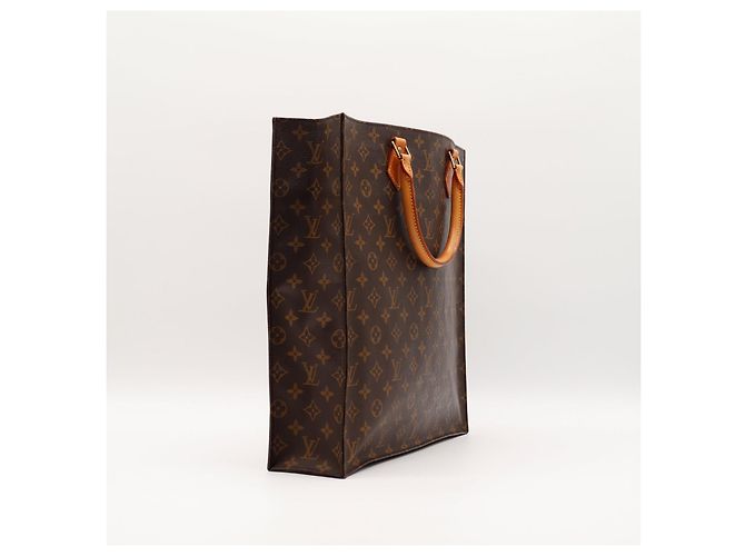 Louis Vuitton Monogram Sac Shopping Tote Bag Marrone Monogramma - vista 4