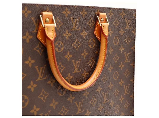 Louis Vuitton Monogram Sac Shopping Tote Bag Marrone Monogramma - vista 7