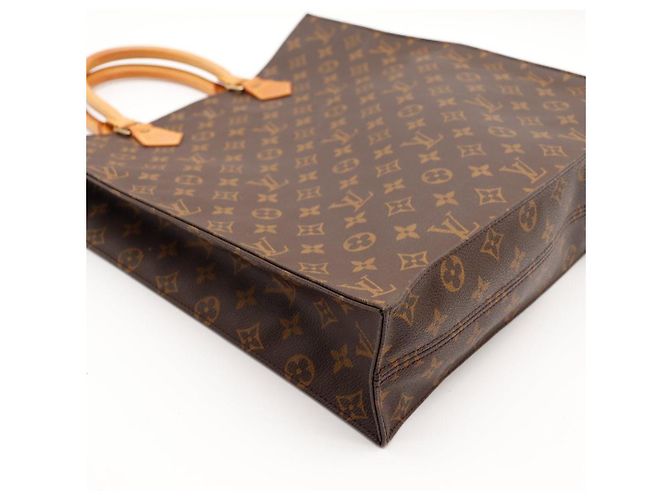 Louis Vuitton Monogram Sac Shopping Tote Bag Marrone Monogramma - vista 9