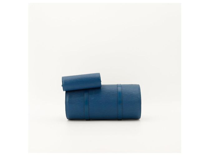 Borsa Louis Vuitton Speedy 25 in pelle Epi con pochette Blu - vista 5