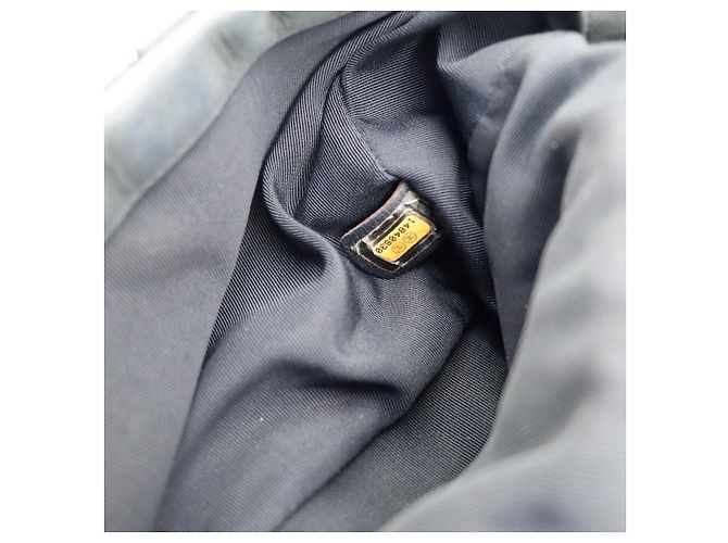 Borsa a patta Chanel in pelle di agnello matelassé nera Nero - vista 13