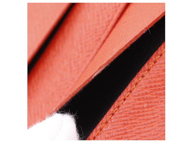 Billetera Compact Zip Bi-fold Louis Vuitton Castaño Naranja Monograma - vista 5
