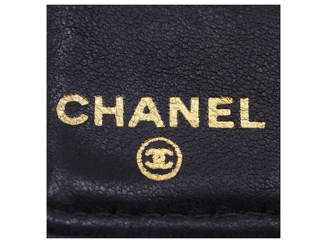 Cartera larga Chanel Coco Mark en piel de becerro granulada negra Negro - vista 10