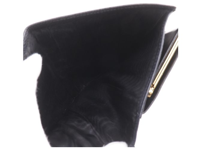 Cartera larga Chanel Coco Mark en piel de becerro granulada negra Negro - vista 7