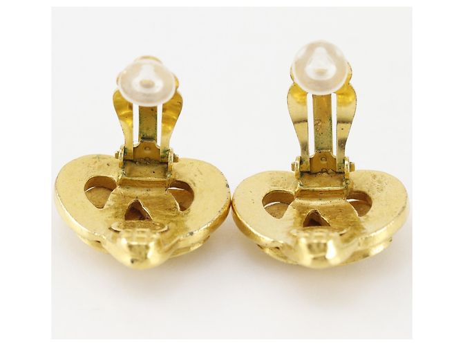 Pendientes de clip Chanel Coco Mark Dorado - vista 5