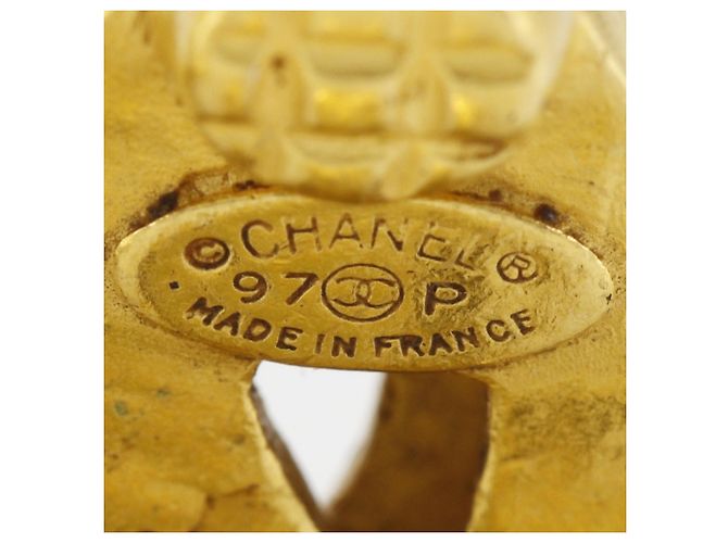 Pendientes de clip Chanel Coco Mark Dorado - vista 7
