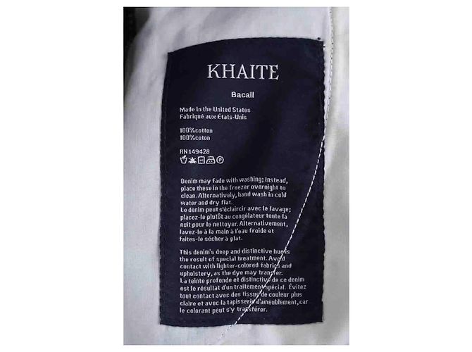 Jeans Khaite in cotone blu - vista 6