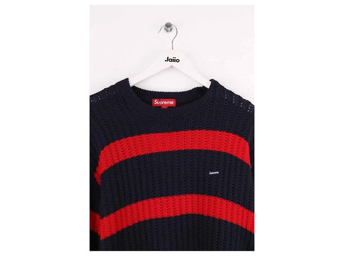 Supreme Pullover aus Baumwolle Blau Herren L - Ansicht 2