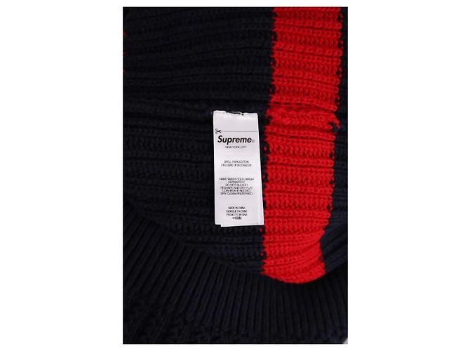 Supreme Pullover aus Baumwolle Blau Herren L - Ansicht 6