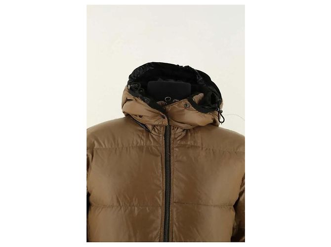 Plumífero Moncler con piel caqui - vista 2