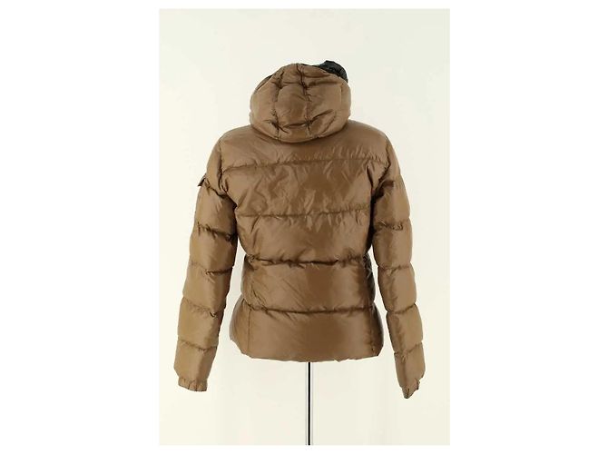 Plumífero Moncler con piel caqui - vista 4