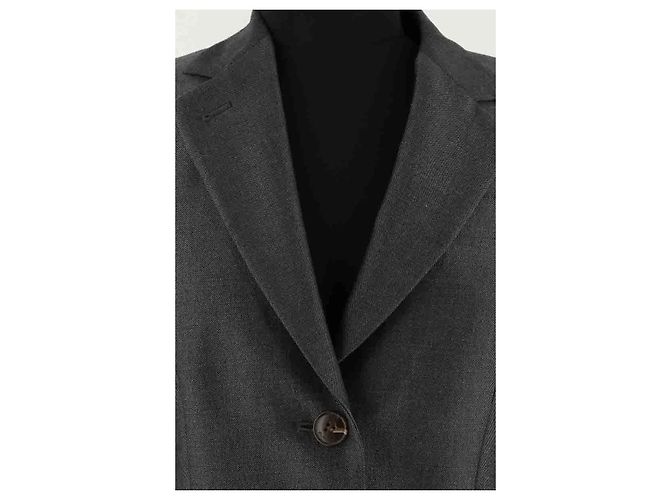 Tory Burch Blazer aus Wolle anthrazit Anthrazitgrau - Ansicht 2