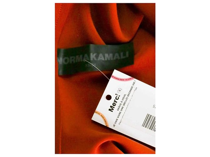 Chaleco naranja de sintético Norma Kamali - vista 5