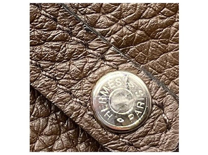 Borsa a mano Victoria in pelle Clémence marrone 2007 di Hermès - vista 11