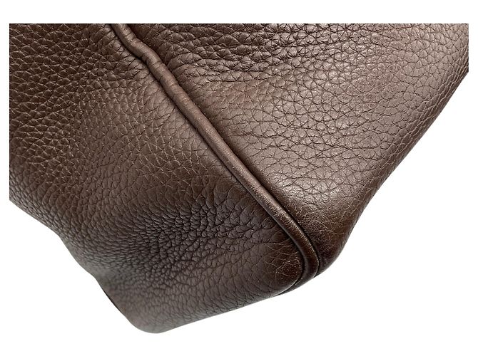 Borsa a mano Victoria in pelle Clémence marrone 2007 di Hermès - vista 13