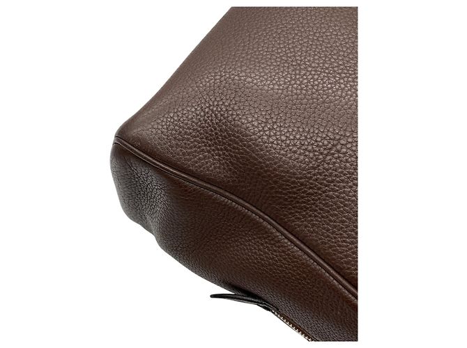 Borsa a mano Victoria in pelle Clémence marrone 2007 di Hermès - vista 16