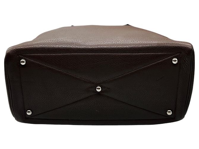 Borsa a mano Victoria in pelle Clémence marrone 2007 di Hermès - vista 4