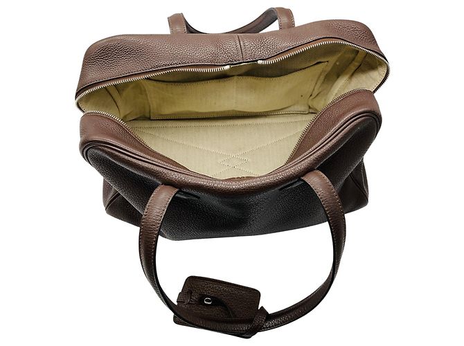 Borsa a mano Victoria in pelle Clémence marrone 2007 di Hermès - vista 6