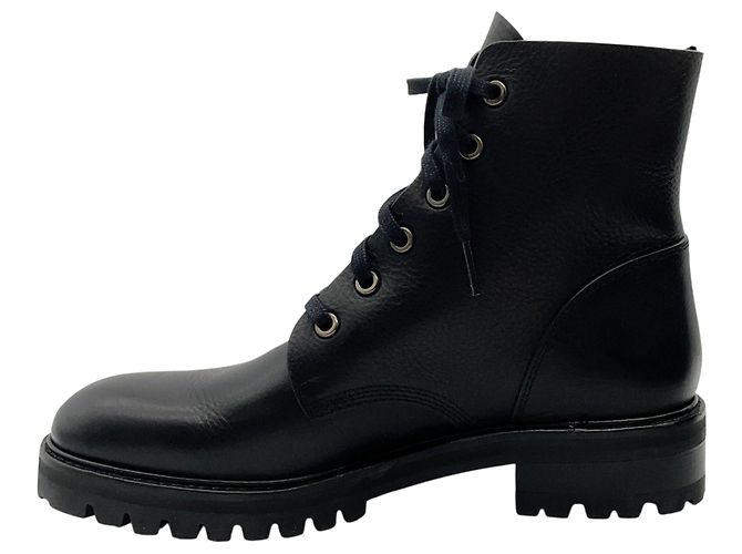 Botas de combate Storm de cuero negro Pedro Garcia - vista 3