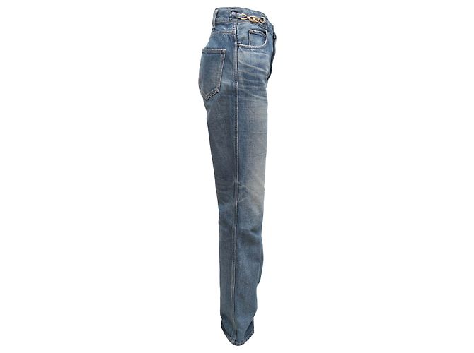 Céline Vaqueros Celine con adornos metálicos, lavado medio, talla US 29 Dorado - vista 2
