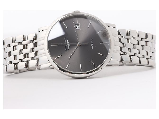 Orologio Longines Elegant L4.810.4 44546292 SS AT Quadrante Grigio - vista 13