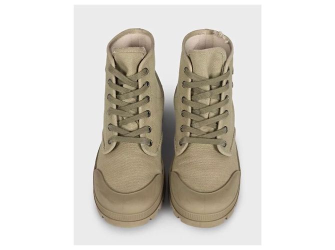 Céline Celine Logo Schnürstiefel Grün - Authentisch EU 38 Gebraucht - Ansicht 2