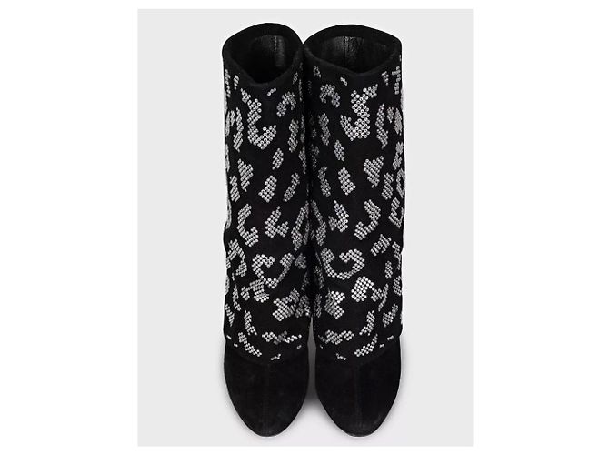 Autre Marque Stivaletti in camoscio decorati Giuseppe Zanotti x Balmain 39 Usato - vista 2