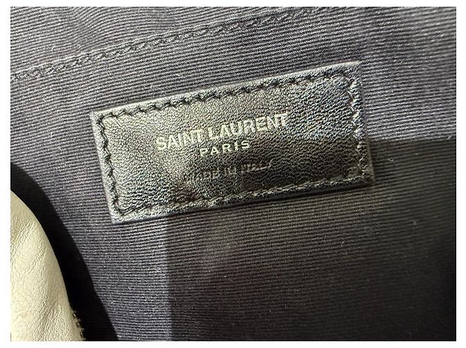 Saint Laurent Lou Camera Bag White Beige Creme Crossbody Leather Weiß - Ansicht 13