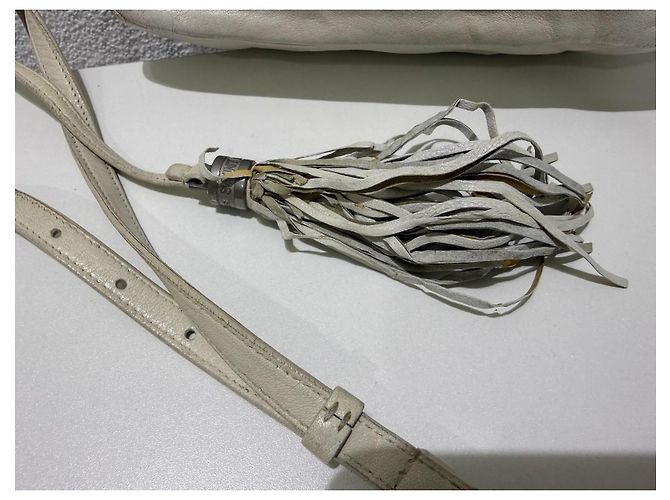 Saint Laurent Lou Camera Bag White Beige Creme Crossbody Leather Weiß - Ansicht 2