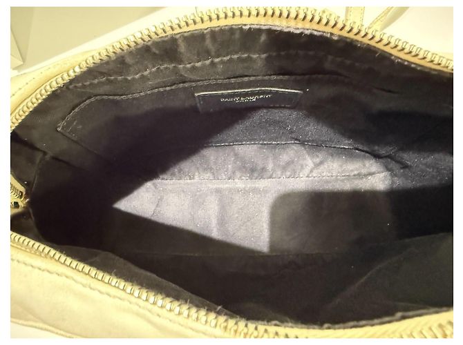 Saint Laurent Lou Camera Bag White Beige Creme Crossbody Leather Weiß - Ansicht 9