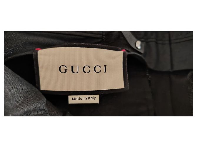 GUCCI CALÇAS EM LÃ E MOHAIR Preto - vista 2