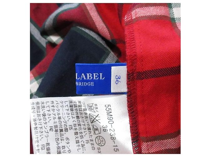 Autre Marque Camicia a maniche lunghe Blue Label Crestbridge Check Rosso - vista 11