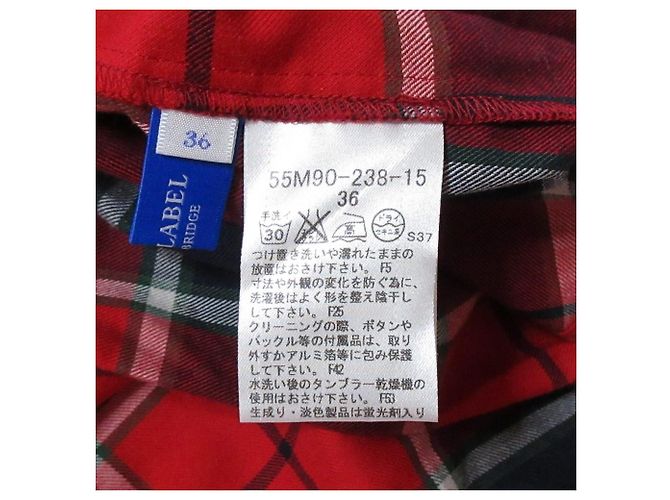 Autre Marque Camicia a maniche lunghe Blue Label Crestbridge Check Rosso - vista 12