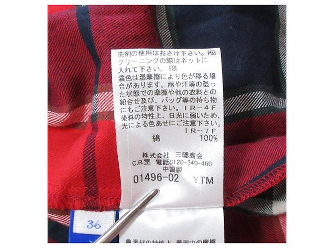 Autre Marque Camicia a maniche lunghe Blue Label Crestbridge Check Rosso - vista 13