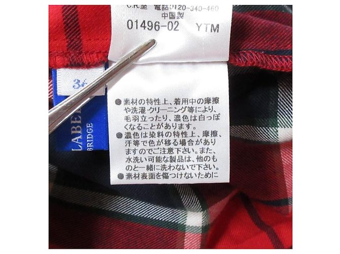 Autre Marque Camicia a maniche lunghe Blue Label Crestbridge Check Rosso - vista 14