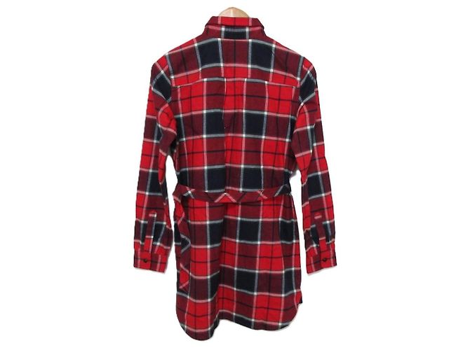 Autre Marque Camicia a maniche lunghe Blue Label Crestbridge Check Rosso - vista 2