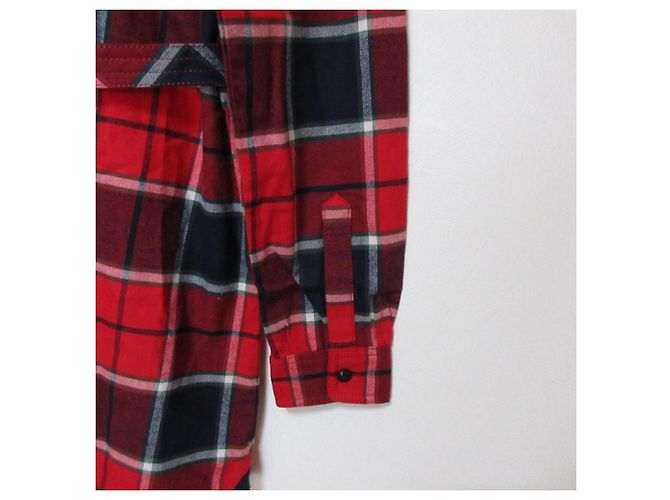 Autre Marque Camicia a maniche lunghe Blue Label Crestbridge Check Rosso - vista 3