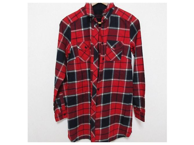 Autre Marque Camicia a maniche lunghe Blue Label Crestbridge Check Rosso - vista 7