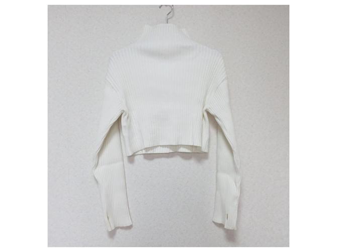 Autre Marque Snidel Kurz Strickpullover Weiß - Ansicht 2