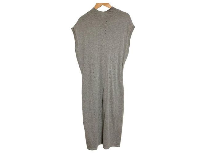 Autre Marque Brooks Brothers Strickkleid Braun - Ansicht 2