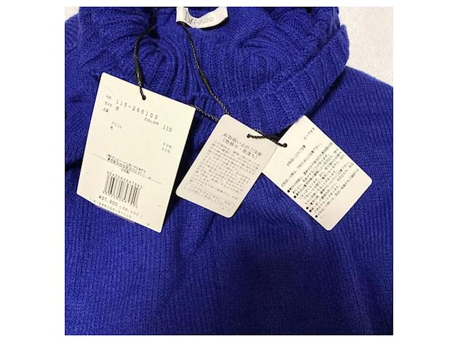 Autre Marque DF STUDIO Strick-Poncho Pullover Blau - Ansicht 4