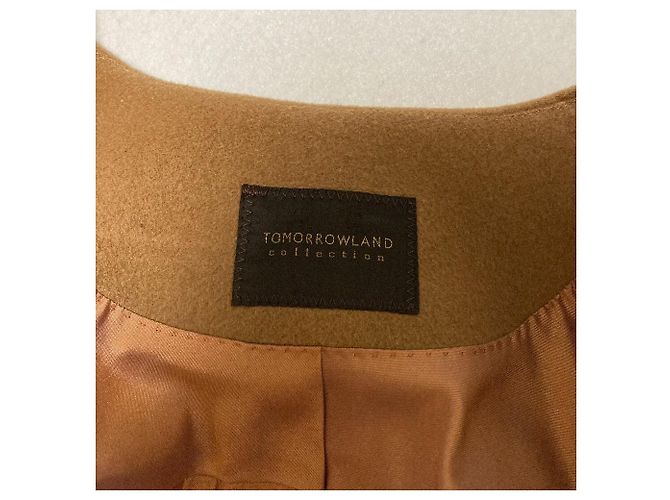 Autre Marque Abrigo de mezcla de lana colección TOMORROWLAND Castaño Camello - vista 3