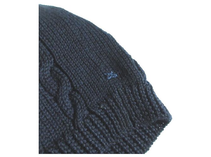 Autre Marque 45R Wollpullover mit Zopfmuster Blau - Ansicht 4